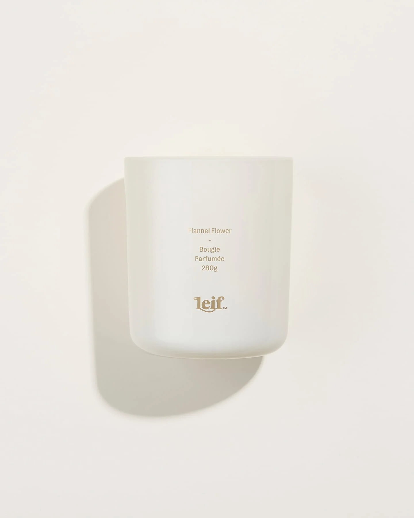 Flannel Flower Candle